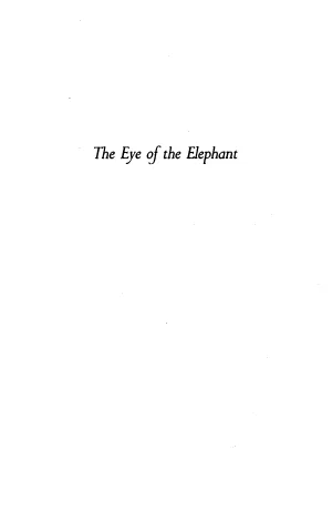 Cover van The Eye of the Elephant