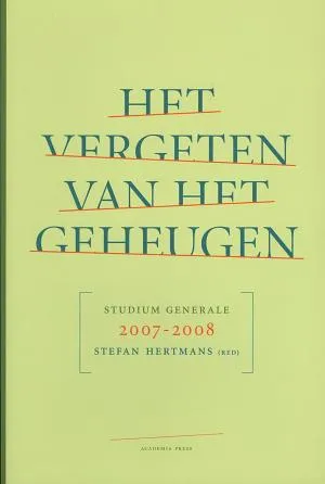 Cover van Het vergeten van het geheugen