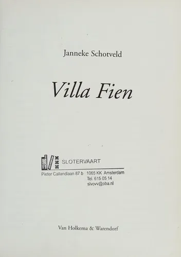 Cover van Villa Fien