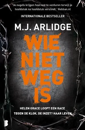 Cover van Wie niet weg is